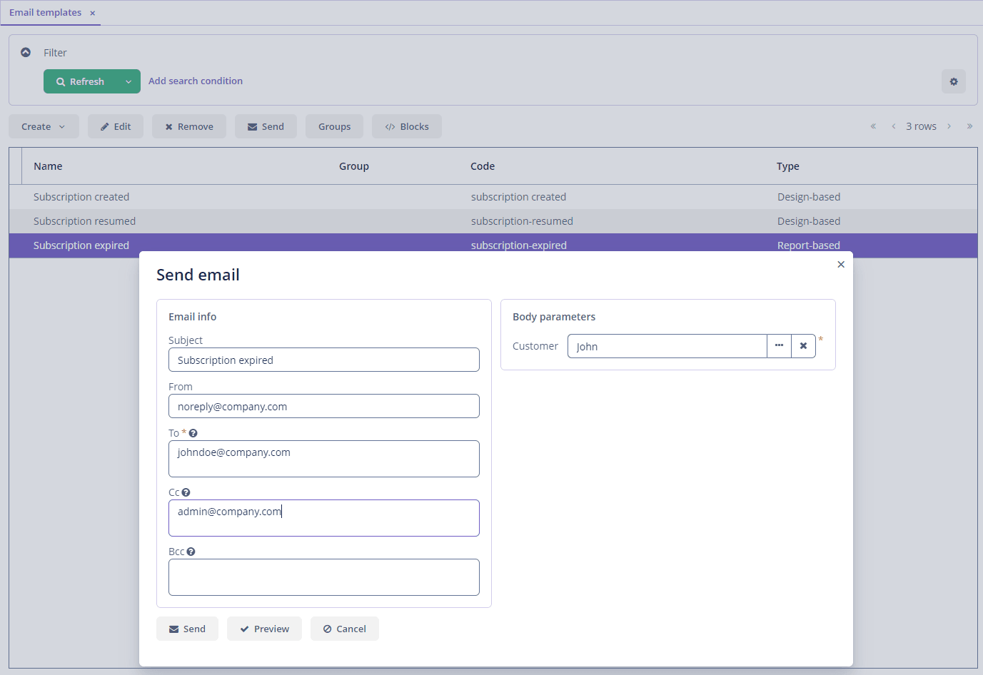 Email Templates